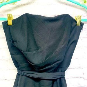 WHBM | Sweetheart Strapless Tired Black Dress Size 12